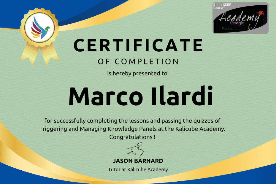 certificate-of-completion-knowledge-panel-course-marco-ilardi-kalikube-jason-barnard